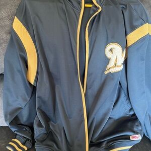Stitches Blue and Gold Varsity Bomber Jacket. Brewer jacket